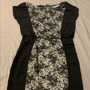 Black & White Lace cocktail dress